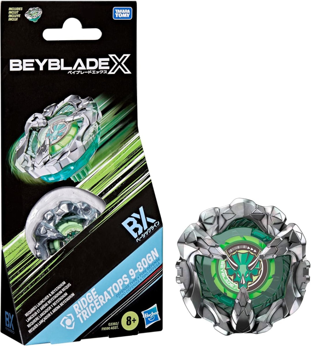 Beyblade X · Hasbro · Ridge Triceratops 9-80GN