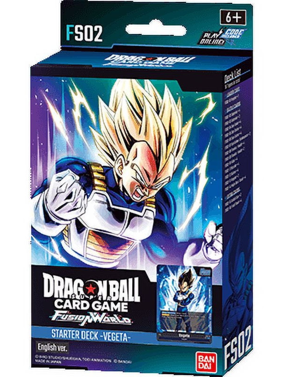 Dragon Ball Super Card Game · Fusion World Starter Deck FS02 · Vegeta
