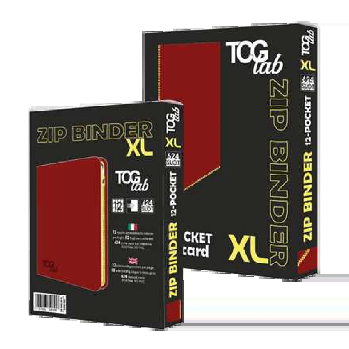 TCGlab · Zip Binder XL 12 Pocket · Rosso