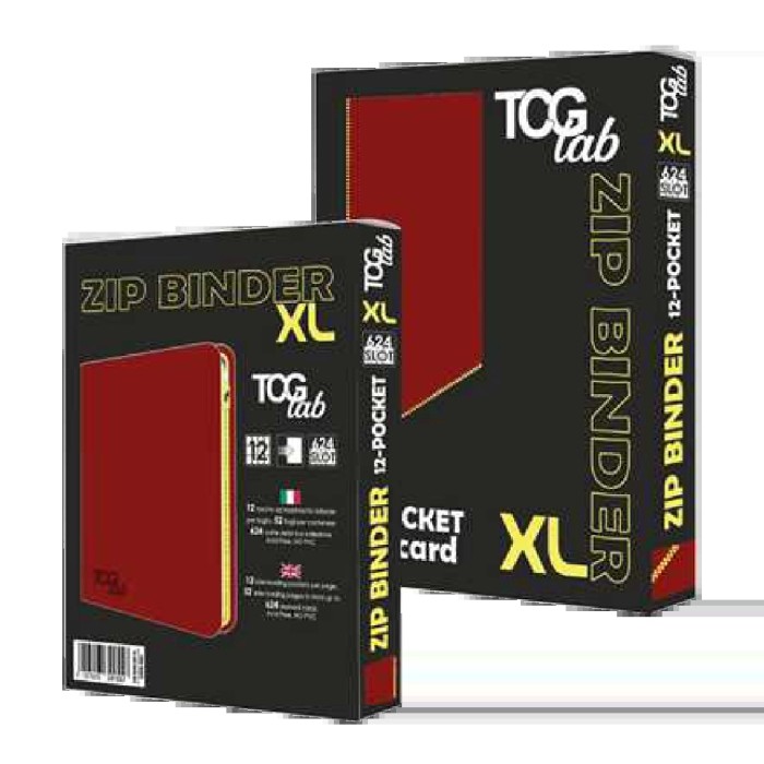 TCGlab · Zip Binder XL 12 Pocket · Rosso