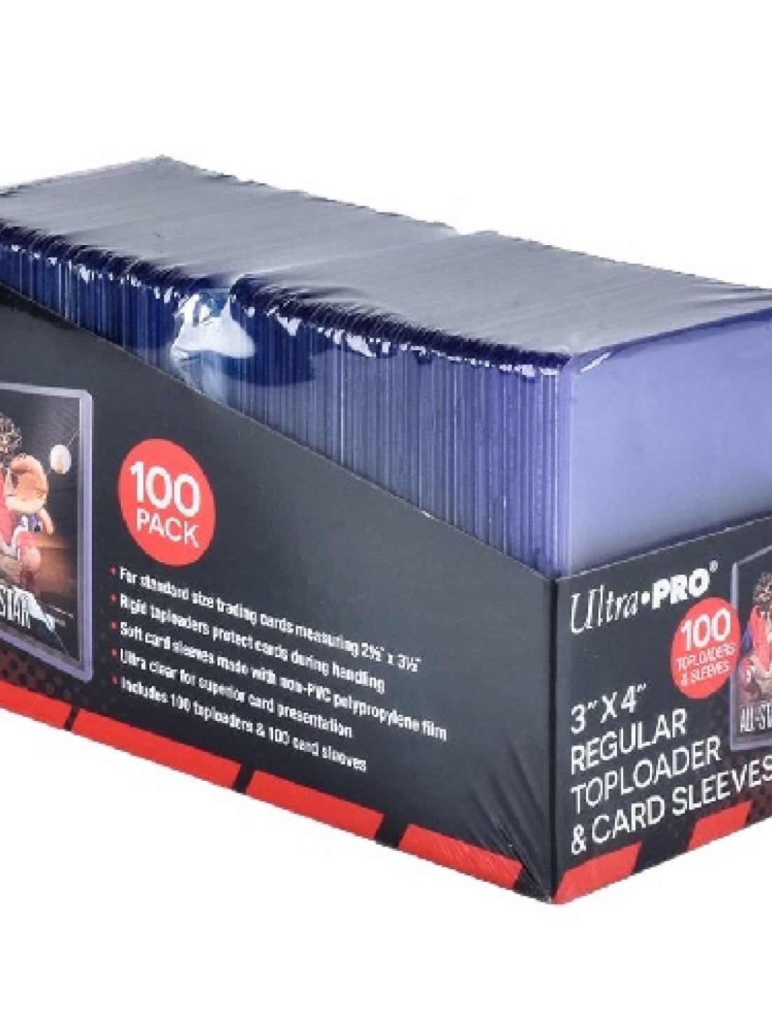 Ultra Pro 100 Regular (3X4) Toploader & Penny Sleeves