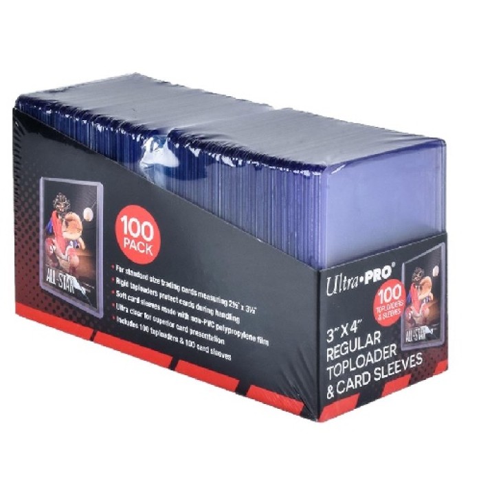 Ultra Pro 100 Regular (3X4) Toploader & Penny Sleeves